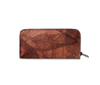 BIG LEAF Portemonnaie aus Blattleder in Soil Brown