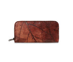 BIG LEAF Portemonnaie aus Blattleder in Soil Brown