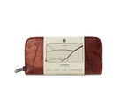 BIG LEAF Portemonnaie aus Blattleder in Soil Brown