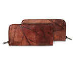 BIG LEAF Portemonnaie aus Blattleder in Soil Brown