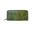 BIG LEAF Portemonnaie aus Blattleder in Leaf Green