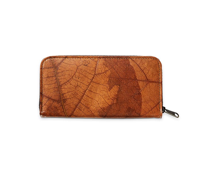 BIG LEAF Portemonnaie aus Blattleder in Autumn Orange