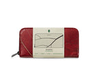 BIG LEAF Portemonnaie aus Blattleder in Poppy Red