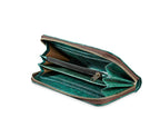 BIG LEAF Portemonnaie aus Blattleder in Spruce Blue