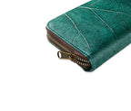 BIG LEAF Portemonnaie aus Blattleder in Spruce Blue