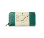 BIG LEAF Portemonnaie aus Blattleder in Spruce Blue