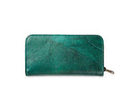 BIG LEAF Portemonnaie aus Blattleder in Spruce Blue