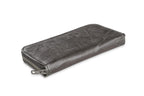 BIG LEAF Portemonnaie aus Blattleder in Bark Black