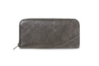 BIG LEAF Portemonnaie aus Blattleder in Bark Black