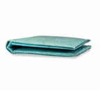 FOLD LEAF Herrenportemonnaie aus Blattleder in Spruce Blue