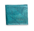 FOLD LEAF Herrenportemonnaie aus Blattleder in Spruce Blue