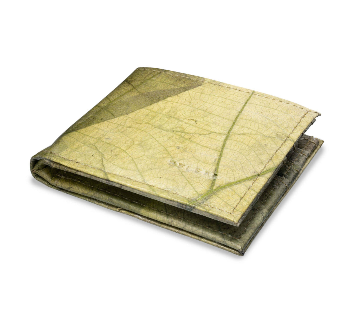 FOLD LEAF Herrenportemonnaie aus Blattleder in Leaf Green