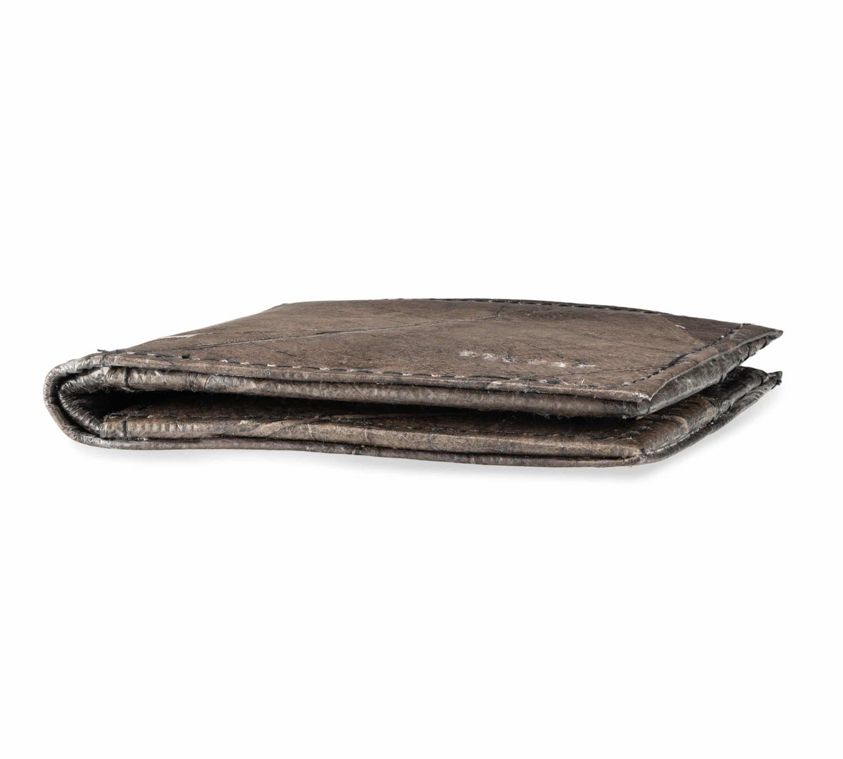 FOLD LEAF Herrenportemonnaie aus Blattleder in Bark Black