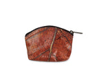 MINI LEAF Mini-Portemonnaie aus Blattleder in Soil Brown