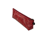PEN LEAF Federmäppchen aus Blattleder in Poppy Red