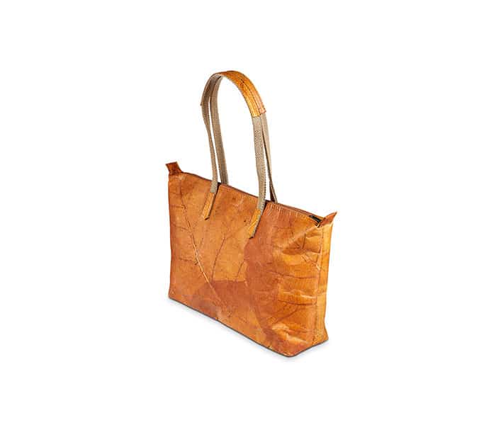 SHOP LEAF Handtasche aus Blattleder in Autumn Orange