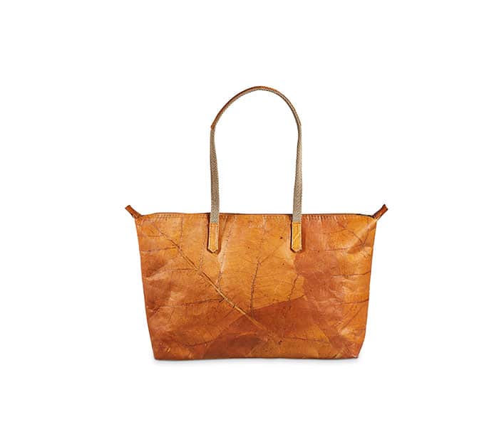 SHOP LEAF Handtasche aus Blattleder in Autumn Orange