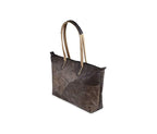 SHOP LEAF Handtasche aus Blattleder in Bark Black