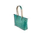 SHOP LEAF Handtasche aus Blattleder in Spruce Blue