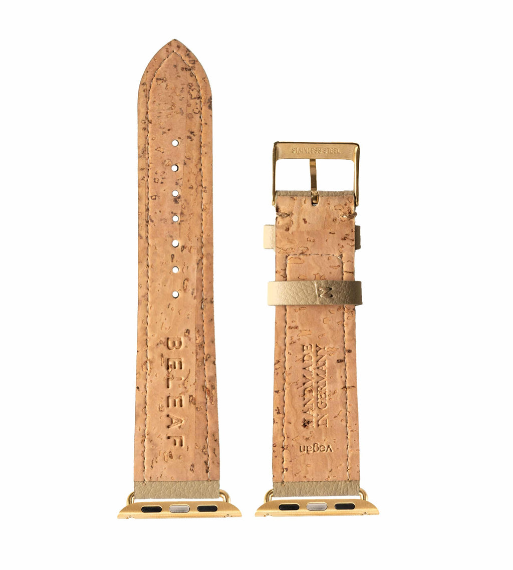 APPLE WATCH STRAP CACTUS | Kaktusleder - Cactus Beige | Gold