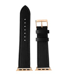 Apple Watch Armband aus Kaktusleder in Cactus Black mit Connector in Rosé Gold