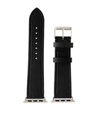 Apple Watch Armband aus Kaktusleder in Cactus Black mit Connector in Silber