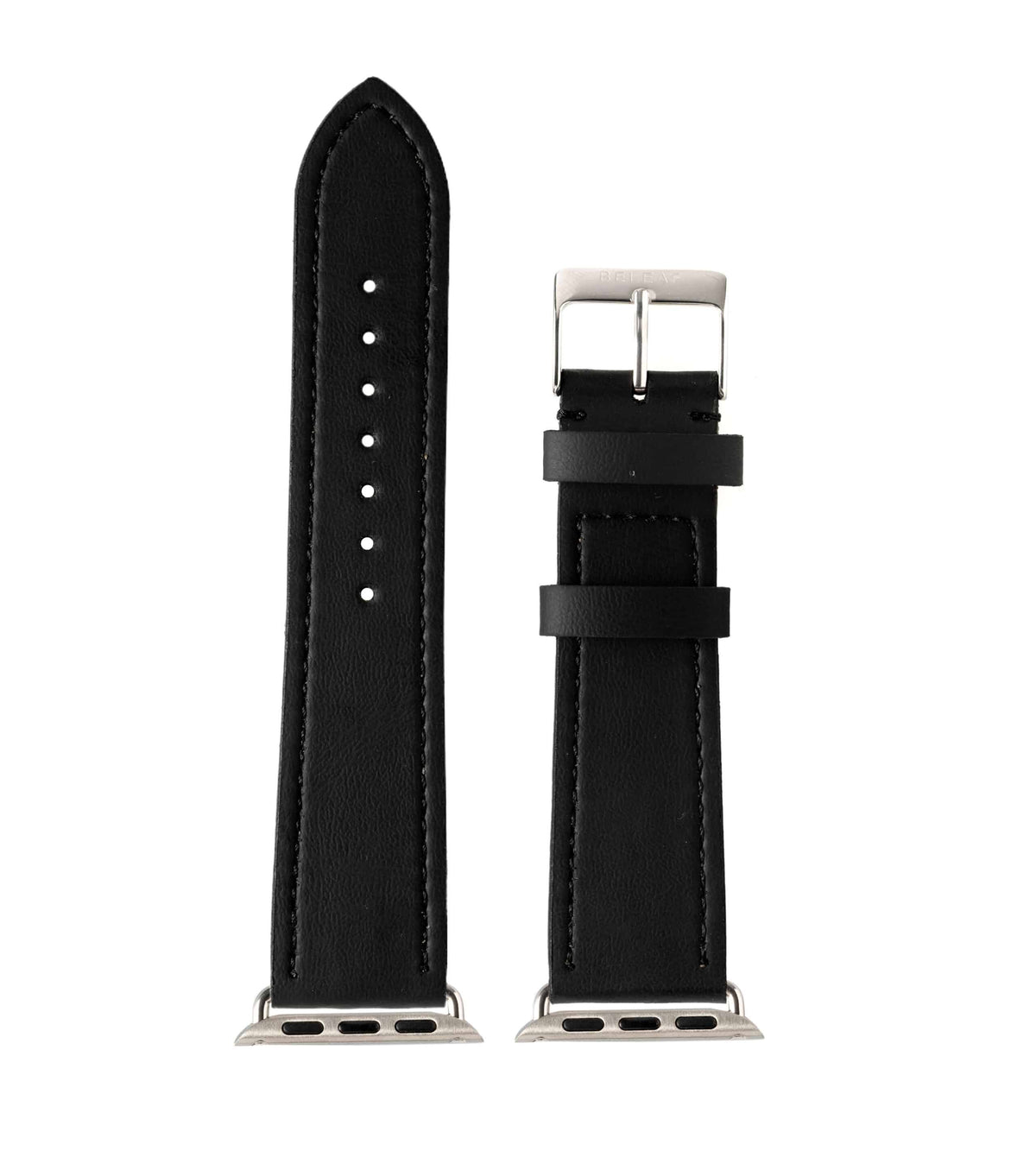 APPLE WATCH STRAP CACTUS | Kaktusleder - Cactus Black | Silber
