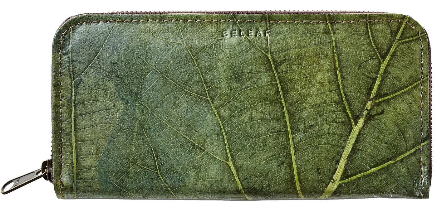 BELEAF Kartenetui aus Blattleder
