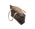 SHOP LEAF Handtasche aus Blattleder in Bark Black